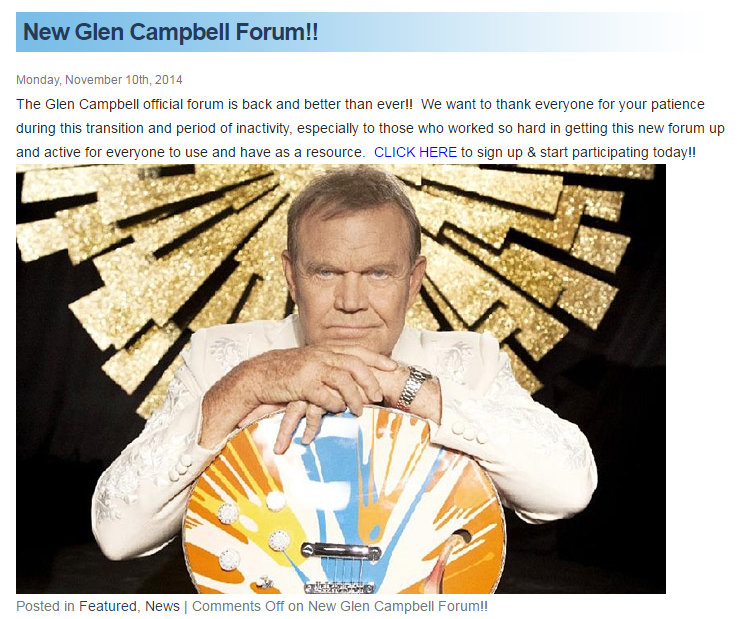 The Glen Campbell official forum is back and better than ever_Nov 10 2014.png