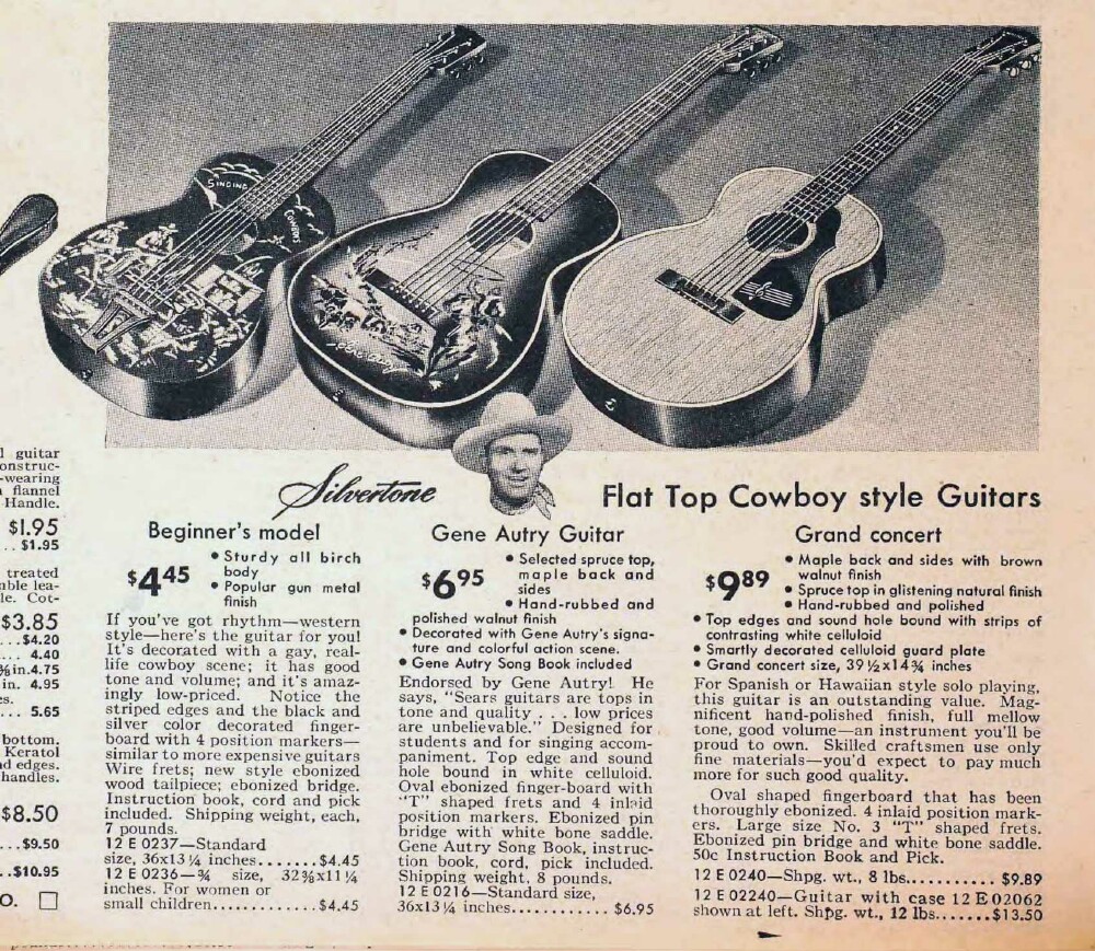 Cowboy Guitars in the Sears and Roebuck Catalog