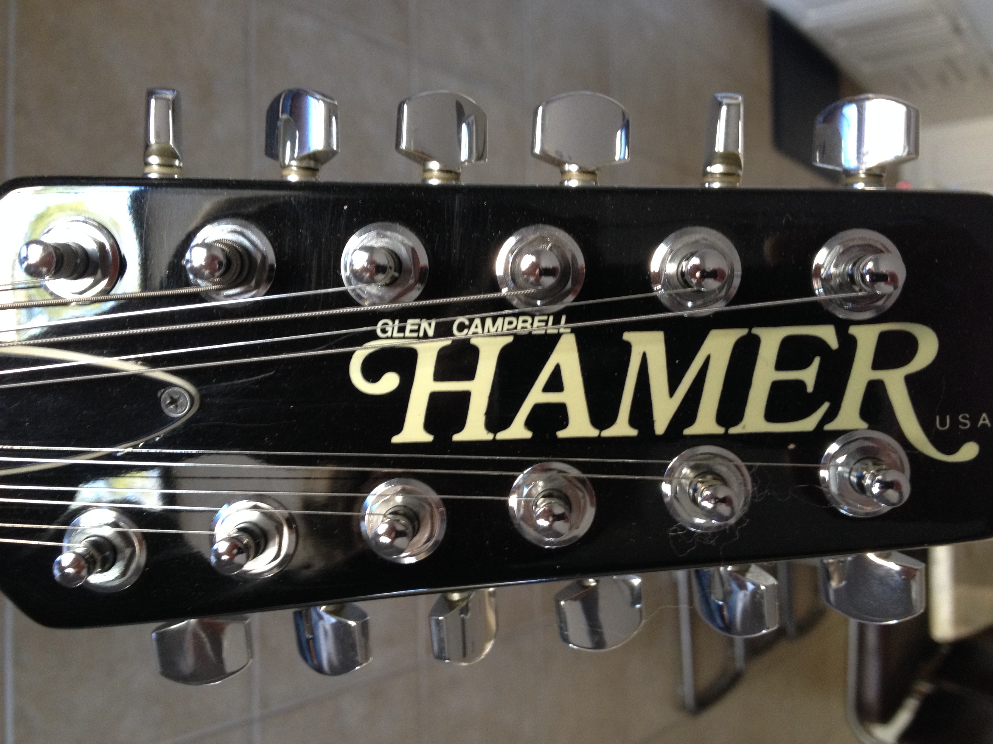 This is Glens' first Hamer 12 String mfr.. 1989