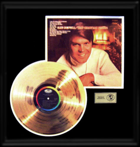 Ar's Glen Campbell That Christmas Feeling Gold Record LP with Album Cover.jpg
