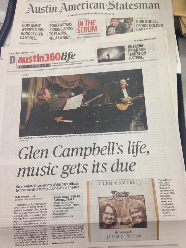 Glen Campbell's life, music gets its due_print copy of Peter Blackstock's article_April 28 2016-gcf.jpg