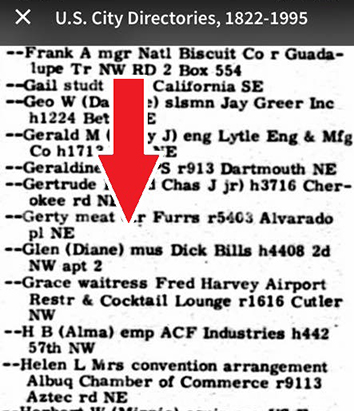 Address from phone book